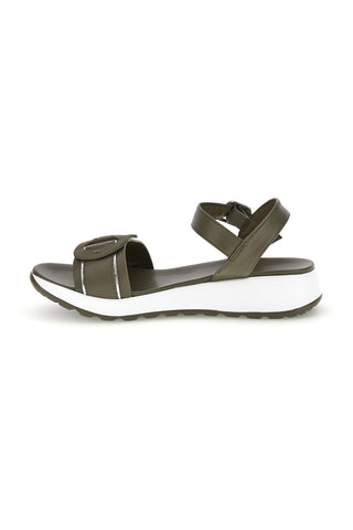 Sandali verde oliva con cinturino regolabile suola comfort Plocadi Bza2423820