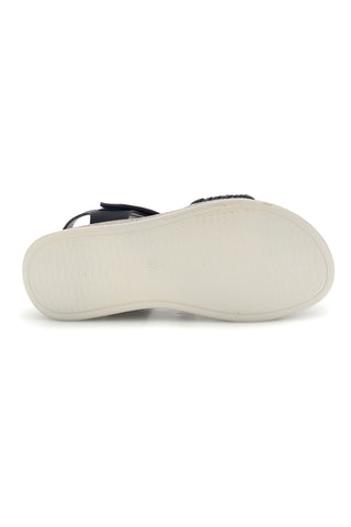 Blaue Sandalen mit gewebtem Band Komfortsohle Plocadi Bza9052612