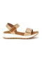 Beige Sandalen mit Klettverschluss Komfortsohle Plocadi Bza242387a