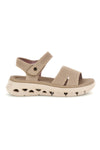 Sandali beige con fasce in mesh suola comfort Plocadi G80634