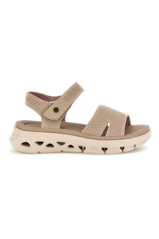Sandali beige con fasce in mesh suola comfort Plocadi G80634