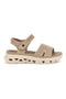 Sandali beige con fasce in mesh suola comfort Plocadi G80634
