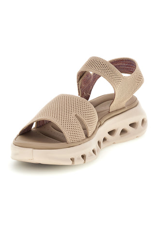 Sandali beige con fasce in mesh suola comfort Plocadi G80634