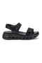 Sandali neri con strappi in velcro suola comfort Plocadi G88382