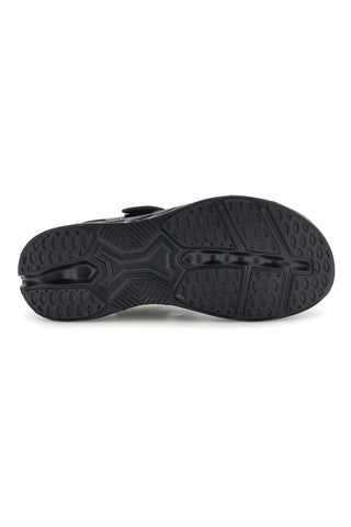 Sandali neri con strappi in velcro suola comfort Plocadi G88382
