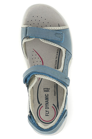 Blaue Sandalen mit Ledereinlegesohle Fly dinamic FD43