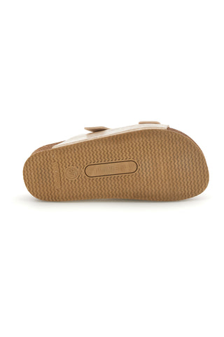 Goldfarbene Hausschuhe mit Innensohle aus echtem Leder Pittarello Bio 250A20630S