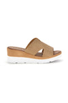 Sandali beige con zeppa e fascia incrociata Plocadi 11071242