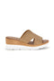 Sandali beige con zeppa e fascia incrociata Plocadi 11071242