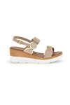 Sandali beige con zeppa Plocadi 11075035