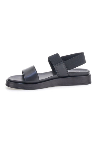 Schwarze Sandalen mit elastischen Bändern Pittarello Focus 28067IN