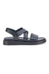 Schwarze Sandalen mit gekreuzten Riemen Pittarello Focus 28068IN