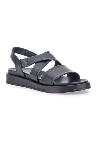 Schwarze Sandalen mit gekreuzten Riemen Pittarello Focus 28068IN