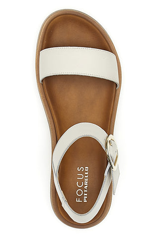 Beigefarbene Sandalen mit verstellbarem Riemen Pittarello Focus 28060PE