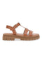 Sandali cuoio con suola carrarmato Pittarello Focus 27476VEG