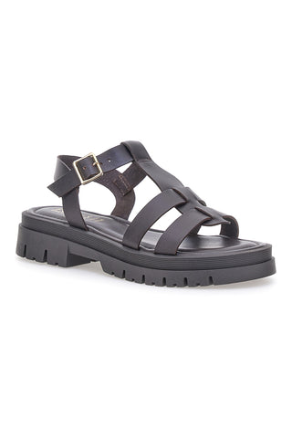 Sandalen in Dunkelbraun mit Profilsohle Pittarello Focus 27476VEG
