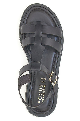Sandalen in Dunkelbraun mit Profilsohle Pittarello Focus 27476VEG