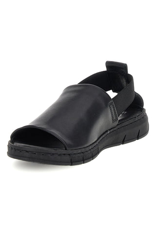 Schwarze Sandalen mit breitem Riemen Pittarello Fokus 3324302