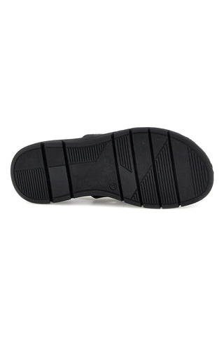 Schwarze Sandalen mit breitem Riemen Pittarello Fokus 3324302