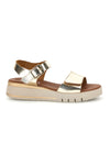 Platin-Sandalen mit Keil und Klettverschluss Riemen Pittarello Fokus 5493097