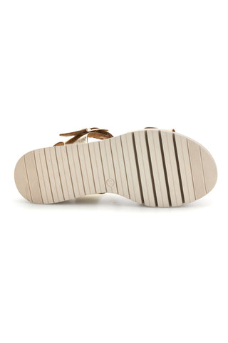 Platin-Sandalen mit Keil und Klettverschluss Riemen Pittarello Fokus 5493097