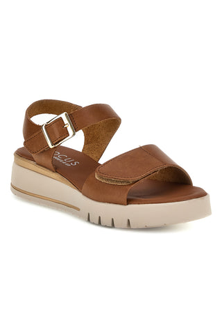 Ledersandalen mit Keil und Klettverschlussriemen Pittarello focus 5493097