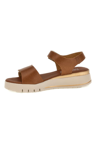 Ledersandalen mit Keil und Klettverschlussriemen Pittarello focus 5493097