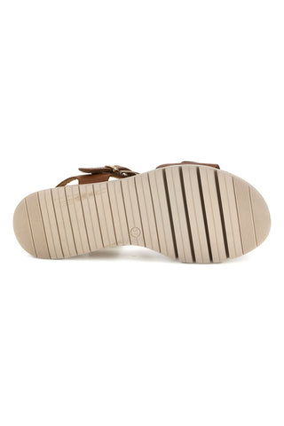 Ledersandalen mit Keil und Klettverschlussriemen Pittarello focus 5493097