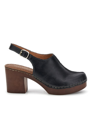 Sandali neri in vera pelle con tacco Pittarello 1143622