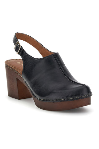Sandali neri in vera pelle con tacco Pittarello 1143622