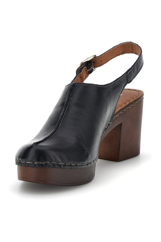 Sandali neri in vera pelle con tacco Pittarello 1143622