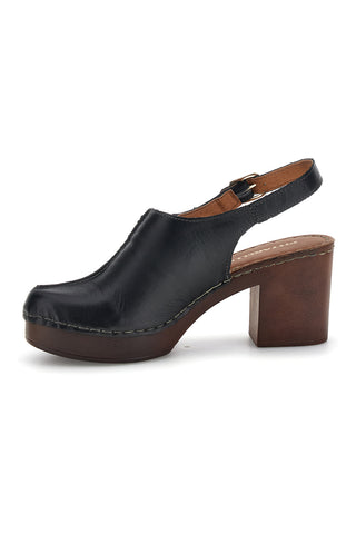 Sandali neri in vera pelle con tacco Pittarello 1143622
