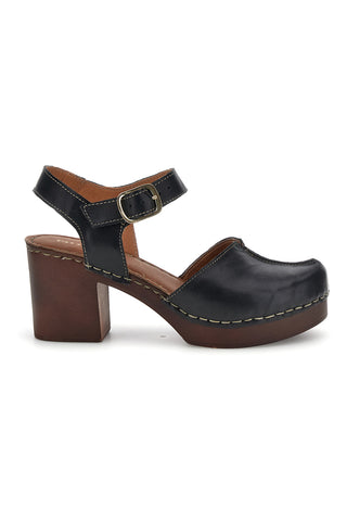 Schwarze Sandalen aus echtem Leder mit Absätzen Pittarello 1145971