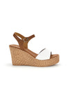 Weiße Leder-Keilsandalen Pittarello 5621504