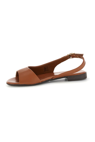 Braune Ledersandalen mit Riemen Pittarello Look 225110