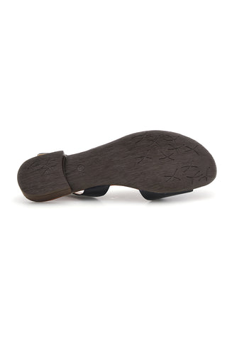 Schwarze Ledersandalen mit Riemen Pittarello Look 225110