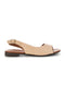 Beige Ledersandalen mit Riemen Pittarello Look 225110