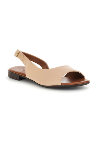 Beige Ledersandalen mit Riemen Pittarello Look 225110