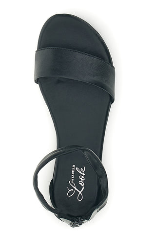 Schwarze Sandalen mit Band und Riemen Pittarello Look 225495