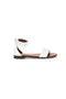 Weiße Sandalen mit Band und Riemen Pittarello Look 225495