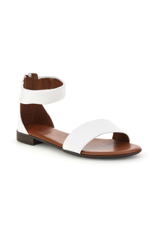 Weiße Sandalen mit Band und Riemen Pittarello Look 225495