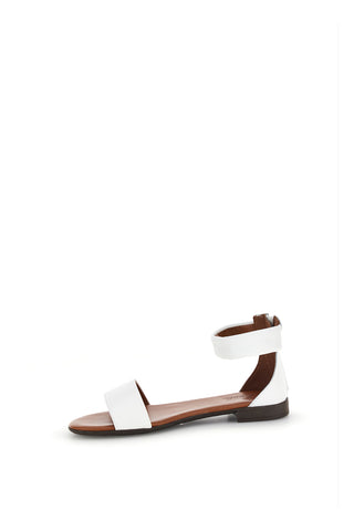 Weiße Sandalen mit Band und Riemen Pittarello Look 225495
