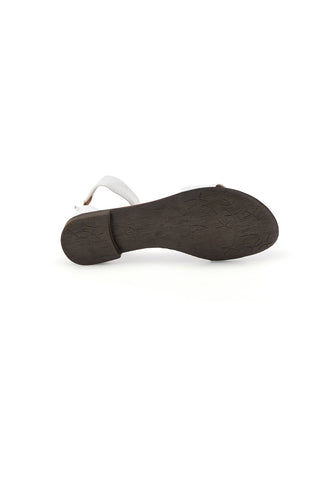 Weiße Sandalen mit Band und Riemen Pittarello Look 225495