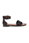 Schwarze Ledersandalen mit Band und Riemen Pittarello Look 225675