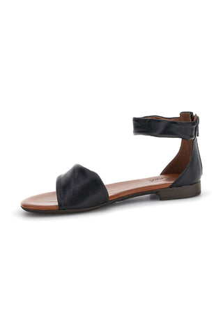 Schwarze Ledersandalen mit Band und Riemen Pittarello Look 225675