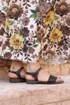 Braune geflochtene Sandalen aus echtem Leder mit Riemen Pittarello focus 222230