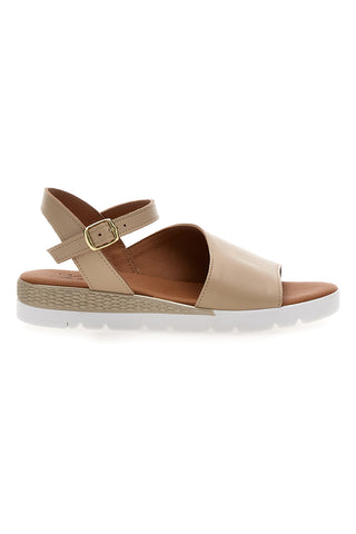 Beigefarbene Sandalen Made in Italy Pittarello Look 30816