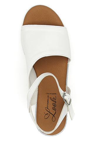 Sandali bianchi Pittarello look 30816
