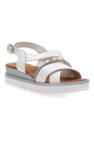 Weiße Sandalen Made in Italy Pittarello Look B82923