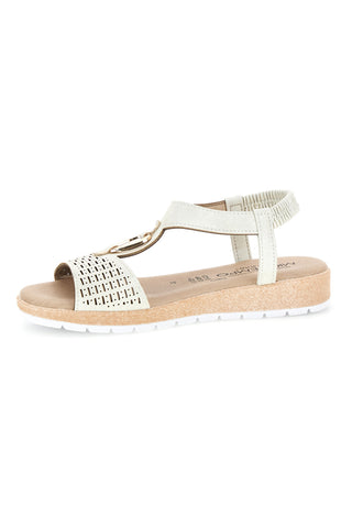 Eis-Sandalen mit Gold-Detail Mio tempo LR263706